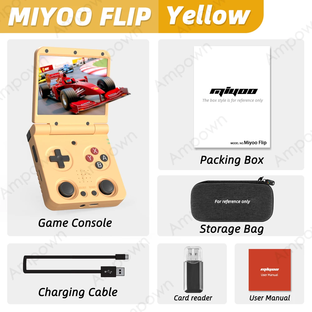 Retro Gaming Os Linux - Console de jeu portable MIYOO FLIP