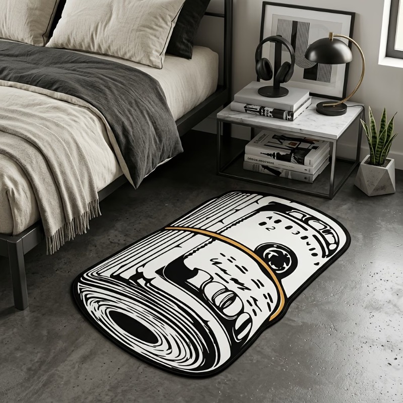 Retro Gaming Upscaler - Tapis Rétro Américain à Bord Roulé,