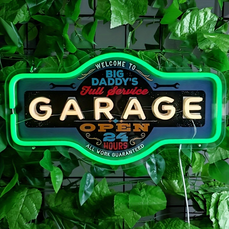 Retro Gaming Usb - Enseigne au néon LED pour Garage