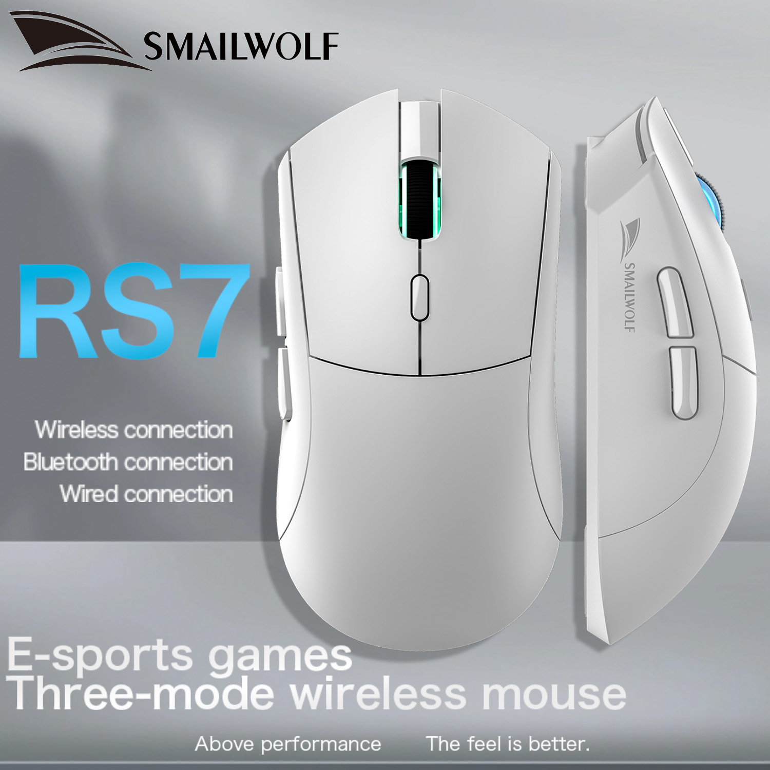 Logitech Mouse G203 - SMAILWOLF RS7 Bluetooth souris de jeu