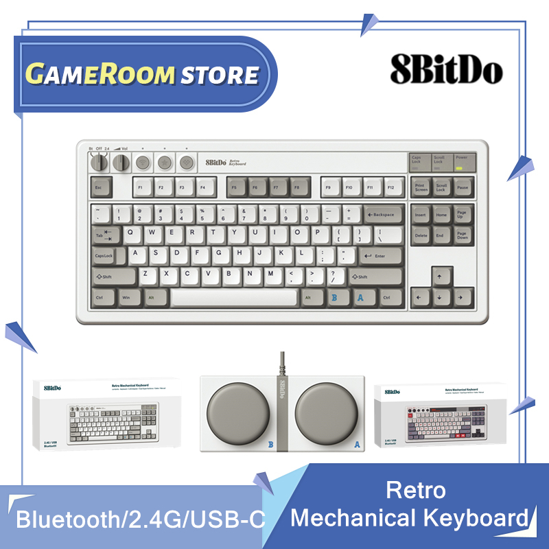 Retro Gaming Usb - 8Bitdo Clavier mécanique rétro, clavier de