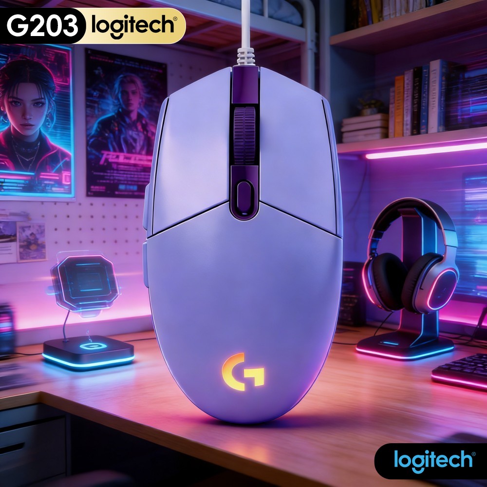 Logitech Mouse G203 - Souris de jeu filaire Logitech G203,