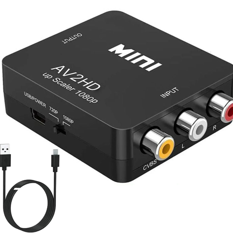 Retro Gaming And Projector - Convertisseur Mini AV vers HDMI 1080P