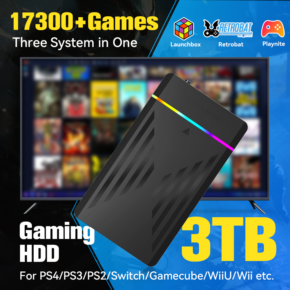 Retro Gaming Usb - Boîte de lancement de disque dur
