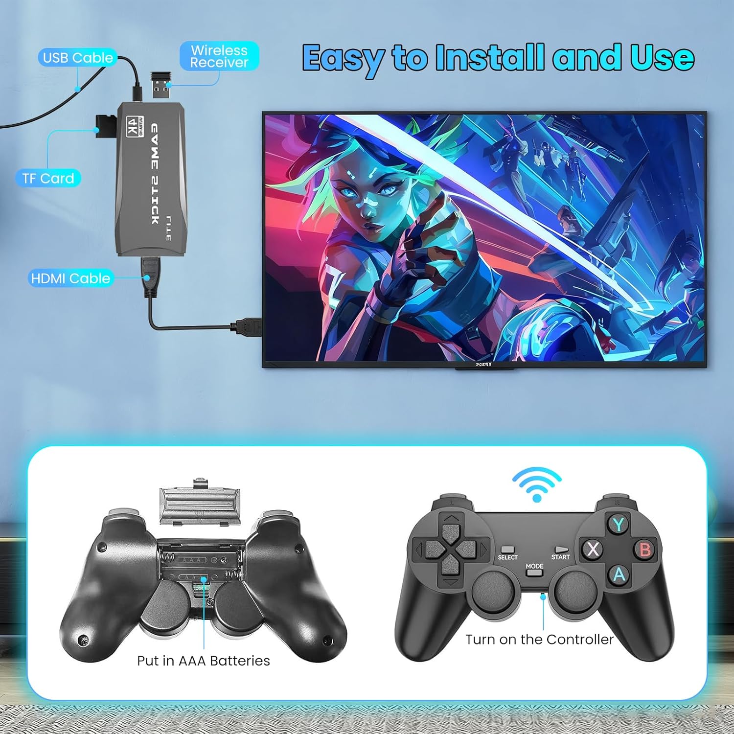 Console de jeu M8 avec plus de - Retro Gaming And Projector avis et prix