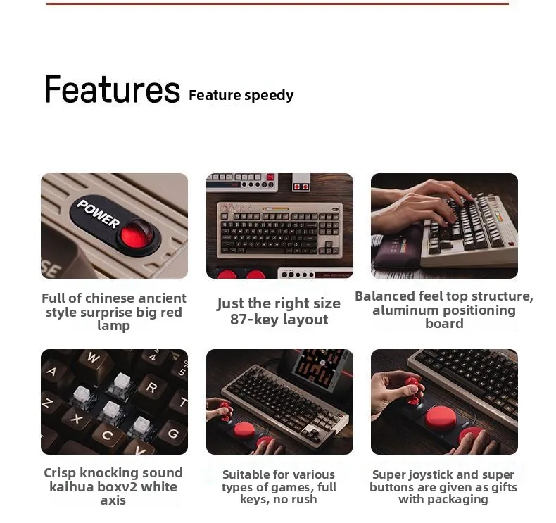 Retro87C64 clavier de jeu méca - Retro Gaming Universe avis et prix