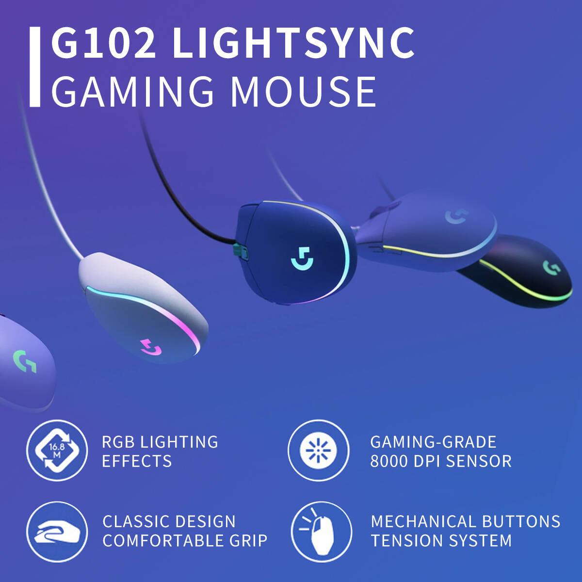 Souris de jeu filaire Logitech - Logitech Mouse G203 avis et prix