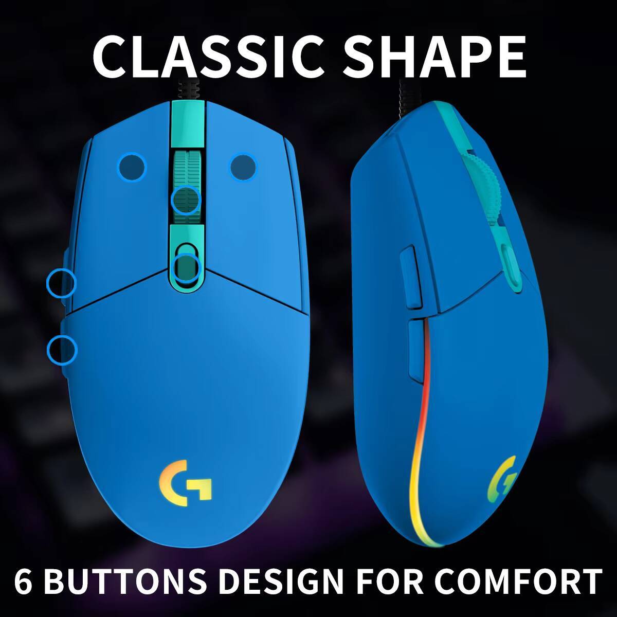 Souris de jeu Logitech G203 Pr - Logitech Mouse G203 avis et prix