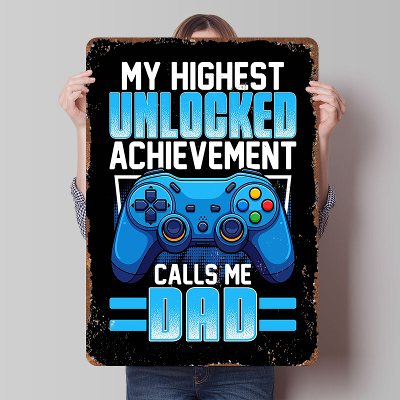 Affiche en métal personnalisée - Retro Gaming Achievements avis et prix