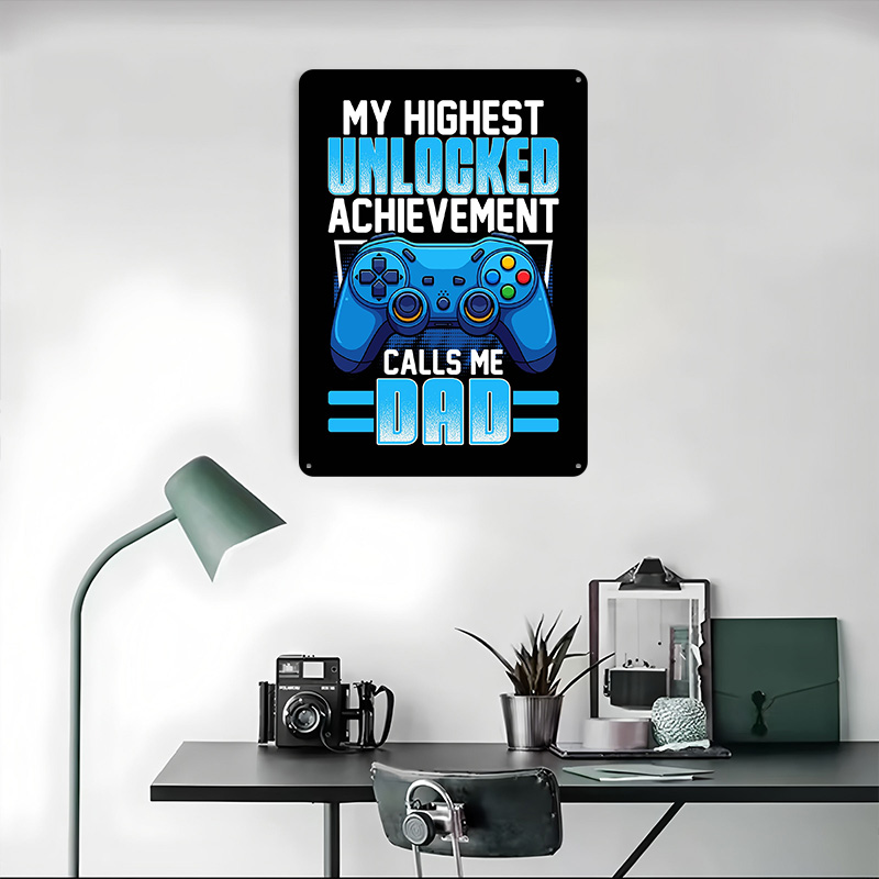 Affiche en métal personnalisée - Retro Gaming Achievements avis et prix