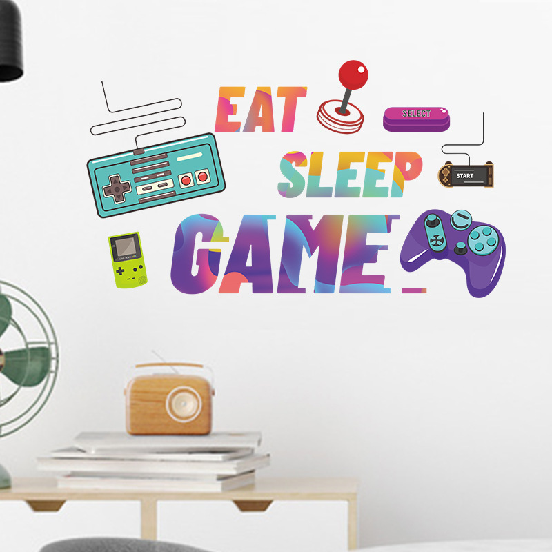 Autocollant mural « Eat Sleep  - Retro Gaming Quotes avis et prix