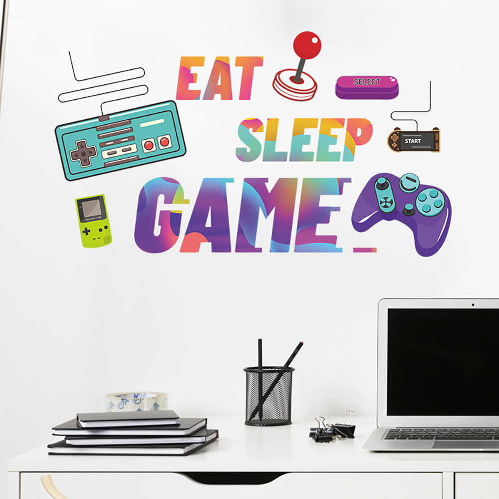 Autocollant mural « Eat Sleep  - Retro Gaming Quotes avis et prix