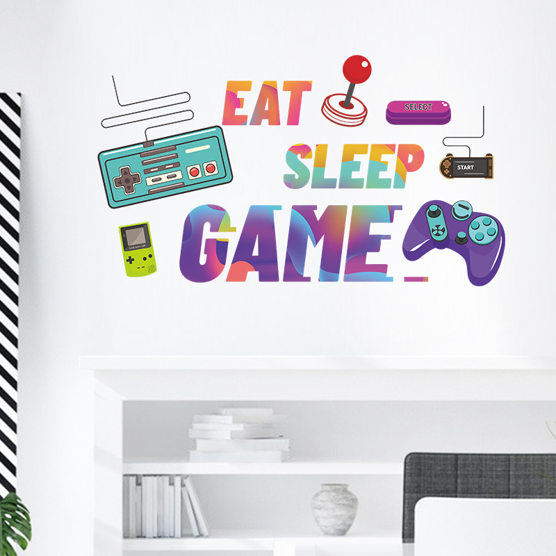 Autocollant mural « Eat Sleep  - Retro Gaming Quotes avis et prix