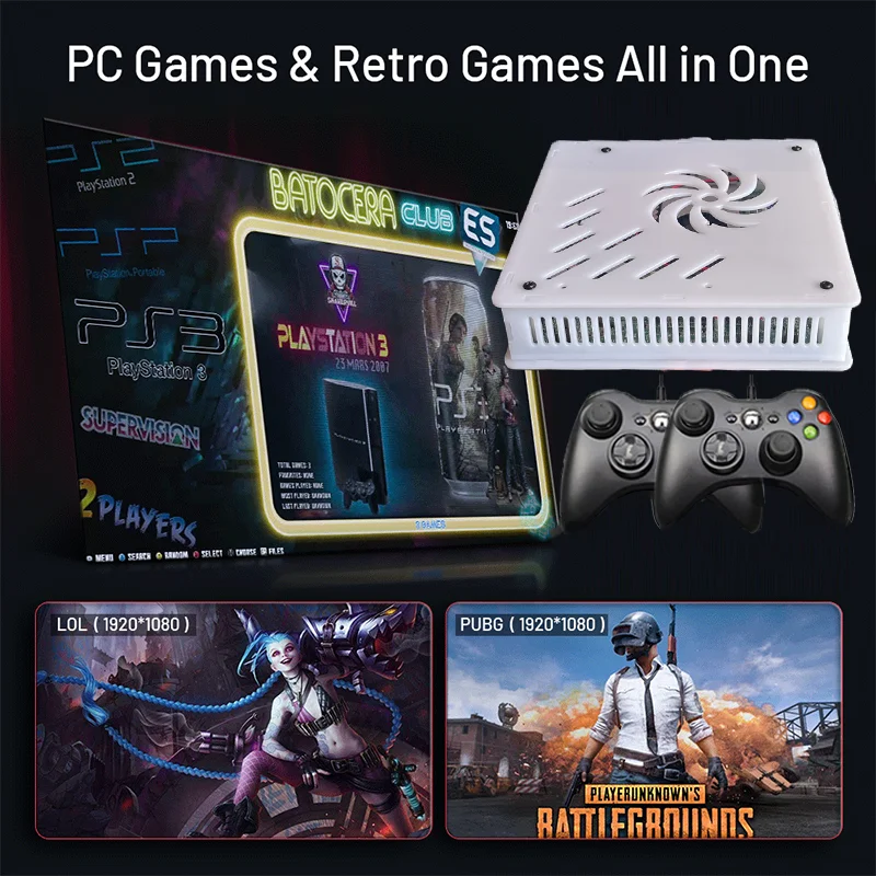 Console de jeu rétro X8, mise  - Retro Gaming Batocera avis et prix