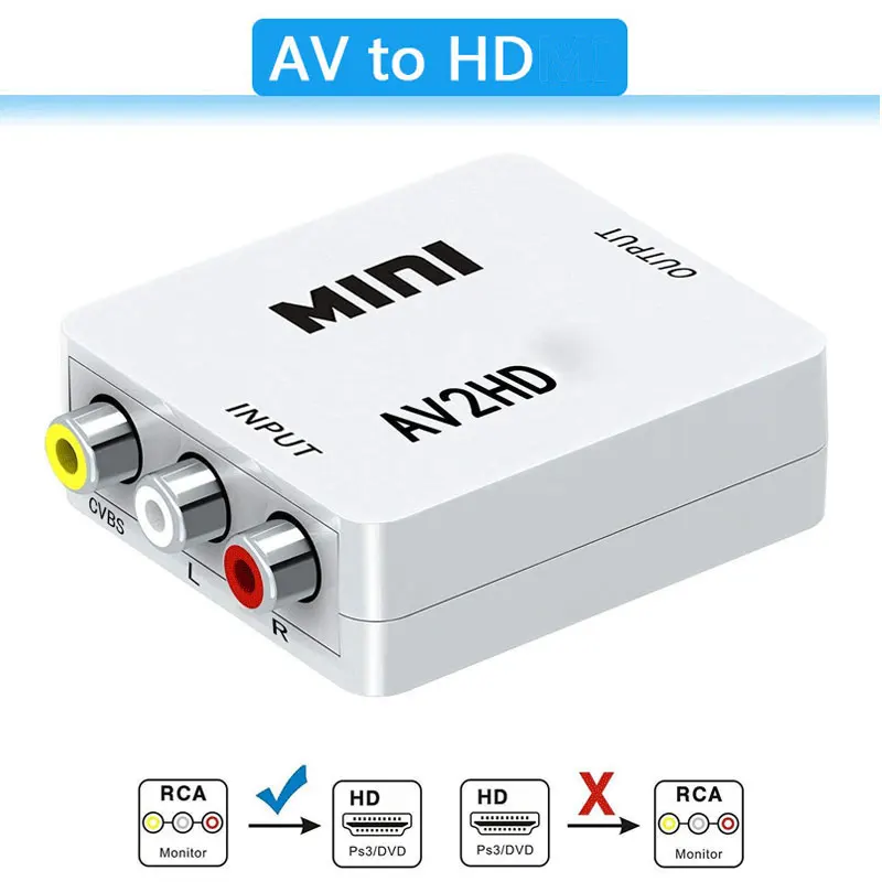 Convertisseur Mini AV vers HDM - Retro Gaming And Projector avis et prix